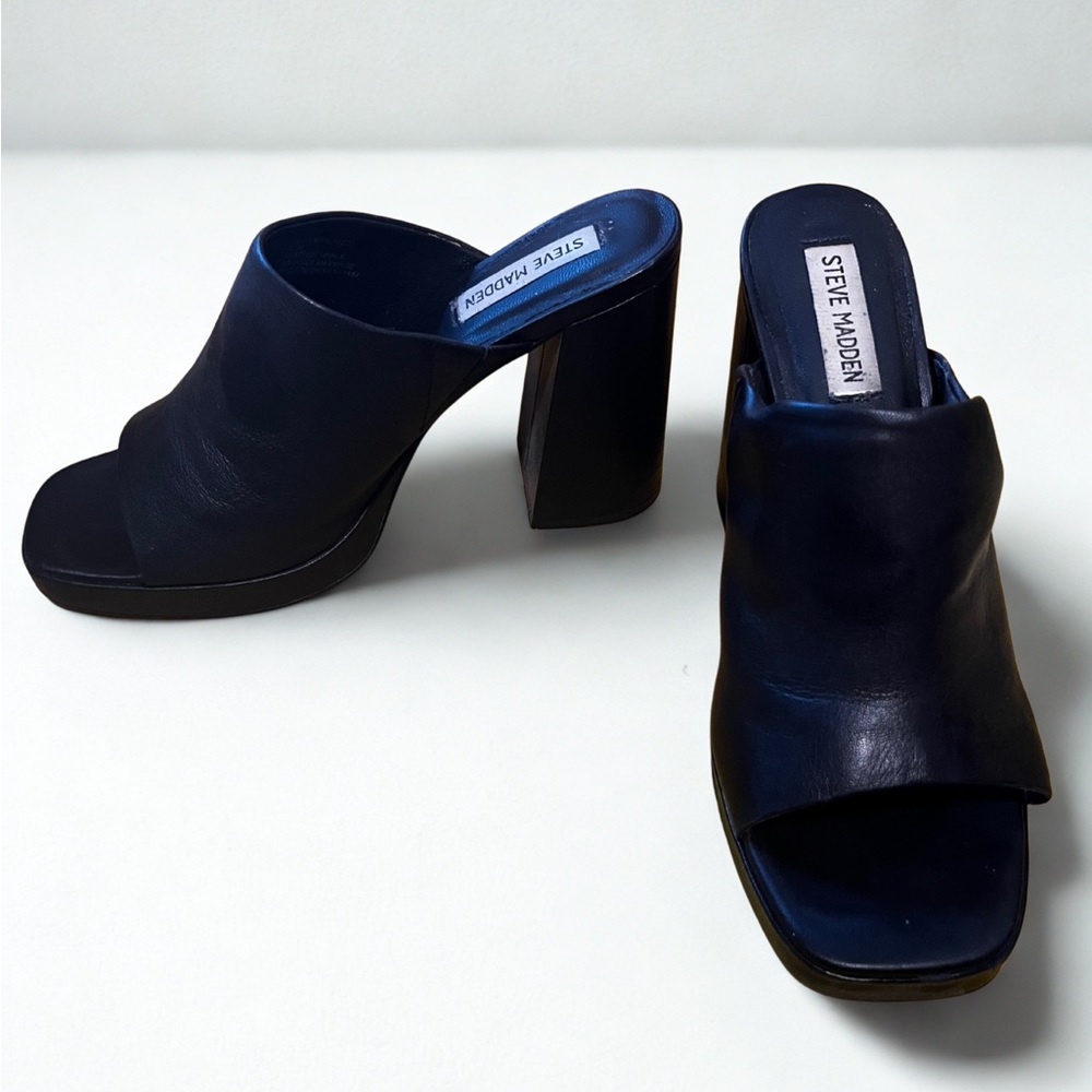 Steve Madden Black Women's Mules